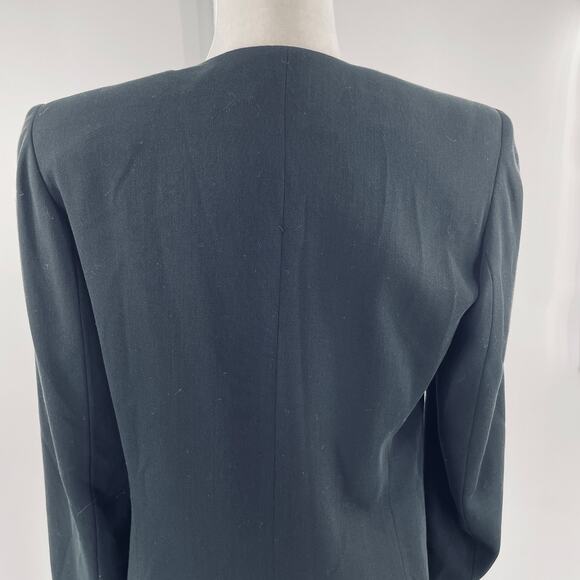 Episode Carolyn Wight Freeman Vintage Black Wool Classic Long Jacket Blazer 4 - Picture 10 of 16